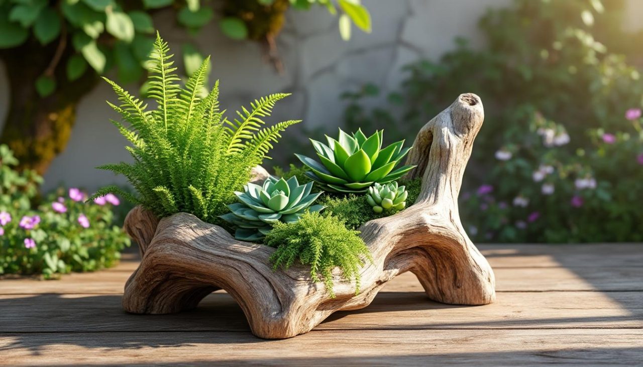 Lire la suite à propos de l’article Modèle de porte plante en bois flotté : allier esthétique et naturel
