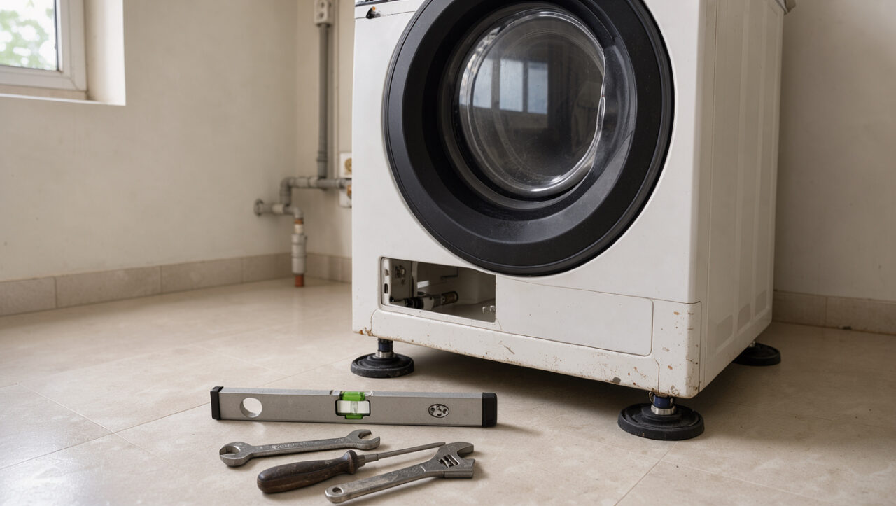 Lire la suite à propos de l’article Stabiliser un lave-linge qui vibre dans un appartement : la méthode
